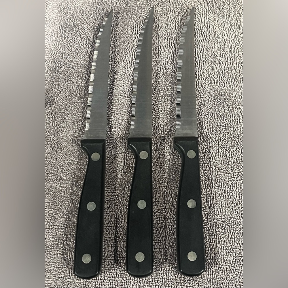 Incomplete Chefmate Kitchen Knife Set /w Honing & Block. - Picture 10 of 16